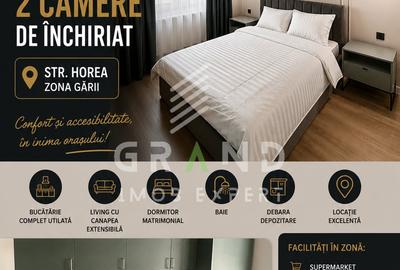 Apartament cu 2 camere decomandat, mobilat în Central