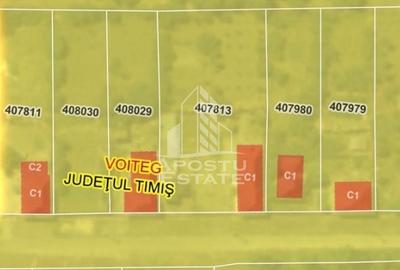 Teren Construcții intravilan de 825 mp, în Voiteg