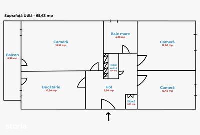 Apartament cu 3 camere decomandat în Piața Centrală - 1