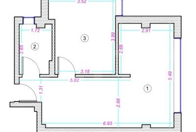 Apartament cu 2 camere semidecomandat în Grigorescu