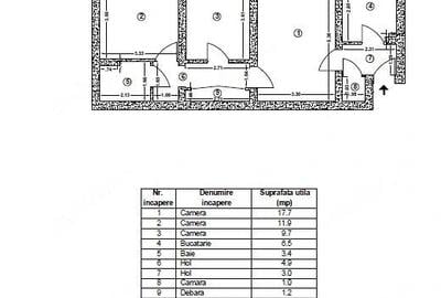 Apartament cu 3 camere semidecomandat în Titan - 2
