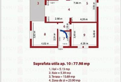 Apartament cu 3 camere decomandat în Lipovei - 4