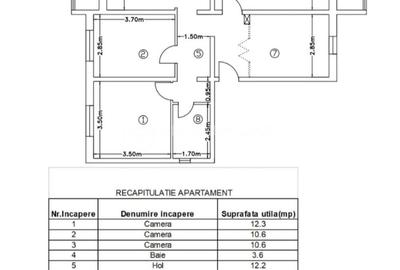 Apartament cu 4 camere decomandat în Cug