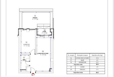 Apartament cu 2 camere semidecomandat în Torontalului