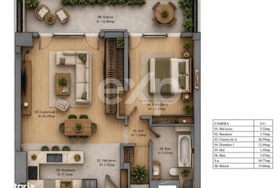 Apartament cu 2 camere decomandat în Sebastian