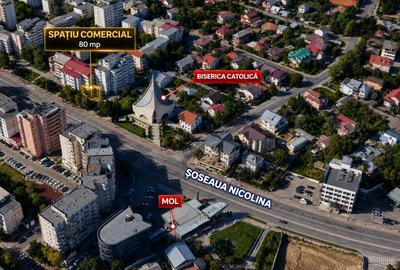 Spațiu comercial, de 80 mp, în Nicolina