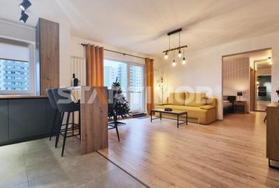 Apartament cu 2 camere decomandat, mobilat în Tractorul