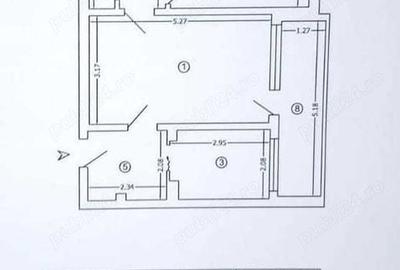 Apartament cu 2 camere semidecomandat în Central