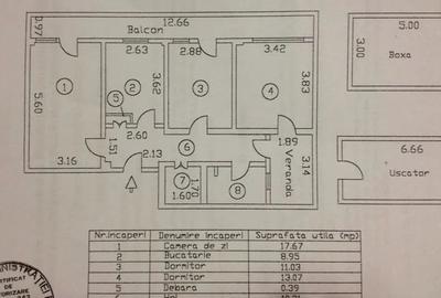 Apartament cu 3 camere decomandat în Călărași - 4