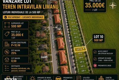 Teren de 500 mp, în Limanu - 3