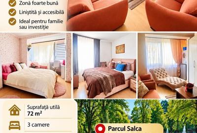 Apartament cu 3 camere decomandat în Cantemir