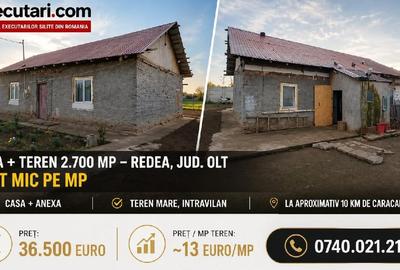 Casă individuală cu 3 camere cu Teren 2700 Mp în Redea