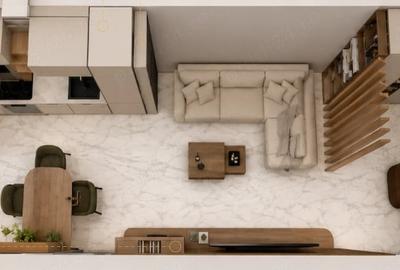 Apartament cu 2 camere semidecomandat în Central