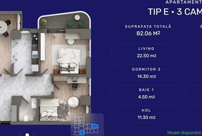 Apartament cu 3 camere decomandat în Galata