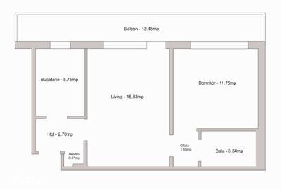 Apartament cu 2 camere semidecomandat în Berceni