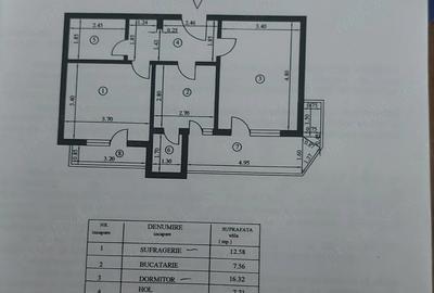 Apartament cu 2 camere decomandat în Central