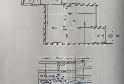 Spațiu comercial, de 60 mp, în Central - 17