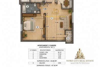 Apartament cu 2 camere decomandat în Grivița
