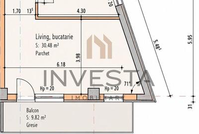 Apartament cu 3 camere semidecomandat în Someșeni