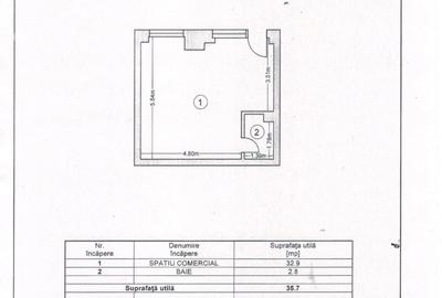 Spațiu comercial, de 37 mp, în Stadion - 12