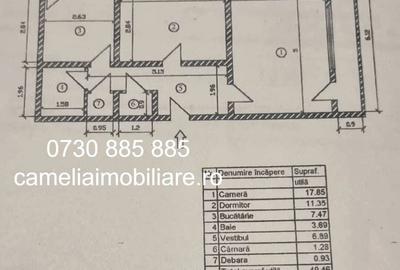 Apartament cu 2 camere decomandat în Gorjului