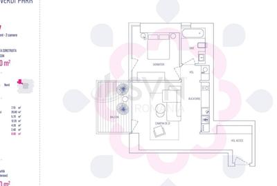 Apartament cu 2 camere decomandat în Floreasca - 13