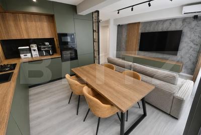 Apartament cu 3 camere semidecomandat, mobilat în Baciu