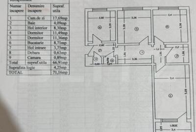 Apartament cu 3 camere decomandat, mobilat în Alexandru cel Bun - 5