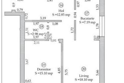 Apartament cu 3 camere decomandat în Cristian - 2