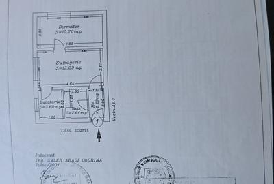 Apartament cu 2 camere nedecomandat în Central