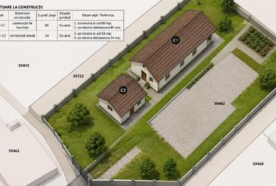 Casă individuală cu 3 camere cu Teren 325 Mp în Tânganu - 1