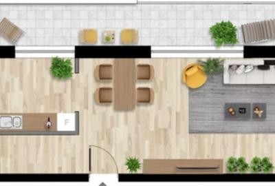 Apartament cu 3 camere decomandat în Între Lacuri