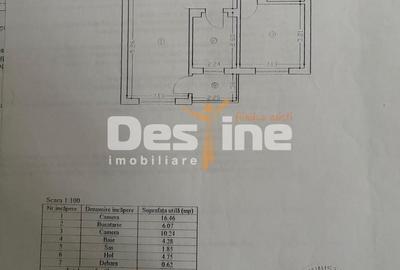 Apartament cu 2 camere decomandat, mobilat în Central
