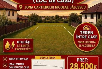 Teren de 1165 mp, în Central