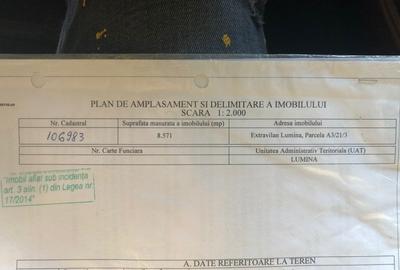 Teren agricol extravilan de 8571 mp, în Lumina - 2