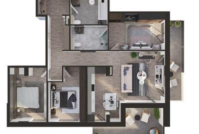 Apartament cu 4 camere în Central - 1