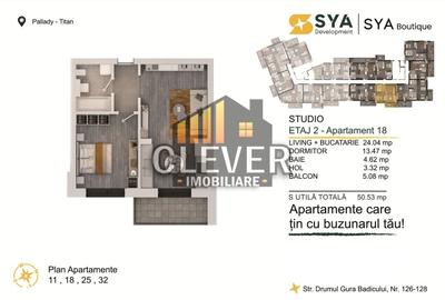 Apartament cu 2 camere în Titan