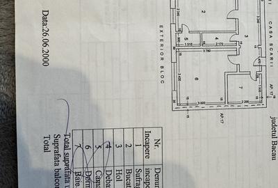 Apartament cu 2 camere decomandat în Republicii