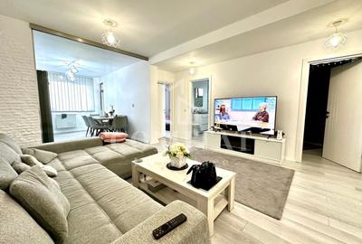 Apartament cu 3 camere semidecomandat, mobilat în Florești