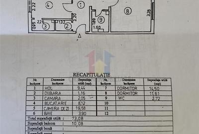 Apartament cu 3 camere decomandat în Buzaului