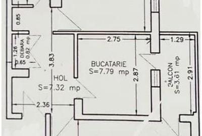 Apartament cu 2 camere decomandat în Anda