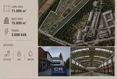 Teren de 71000 mp, în Nord