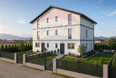 Duplex cu 5 camere cu Teren 178 Mp în Tărlungeni