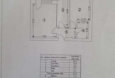 Apartament cu 2 camere decomandat în Aviației - 5
