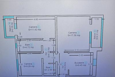 Apartament cu 3 camere decomandat în Aradului - 7