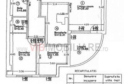 Apartament cu 3 camere decomandat în Titan - 21