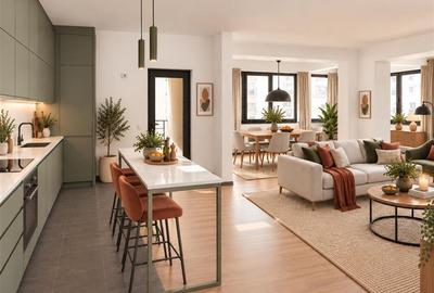 Apartament cu 3 camere semidecomandat, mobilat în Herăstrău