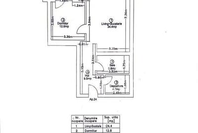 Apartament cu 2 camere în Central