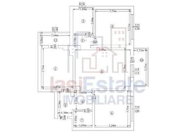 Apartament cu 3 camere semidecomandat în Palat