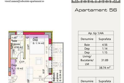 Apartament cu 3 camere în Sânpetru